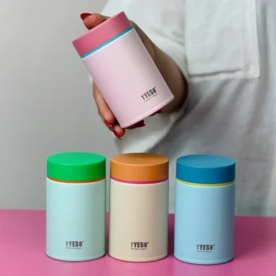 تراول ماگ 260 میل Tyeso Food Jar | استیل دوجداره و درب ضد نشت